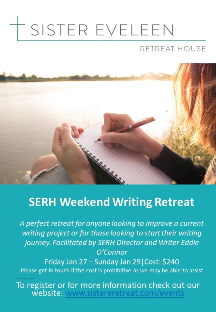 SERH Weekend Writing Retreat.  When: Jan 27 - Jan 29.  Cost: $240.  Please get in touch if the cost is prohibitive as we may be able to assist.