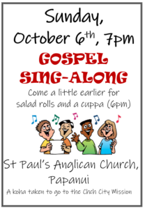 Country Gospel Evening St Paul's Papanui poster