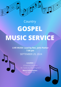 Country Gospel Service Sep 2024 poster