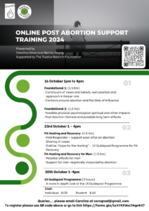 Online Post Abortion Support Training 2024 poster