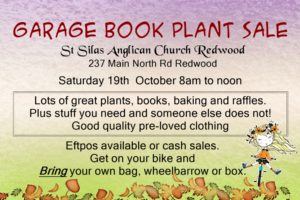 Garage Book Plant Sale poster