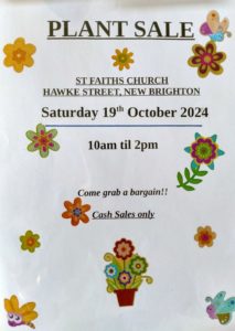 St Faith's Church Plant Sale Poster