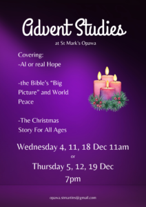 Special Advent Bible Studies poster