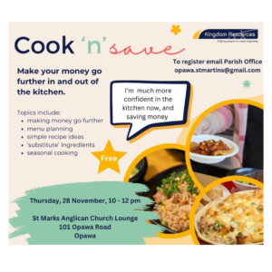 Cooking course poster